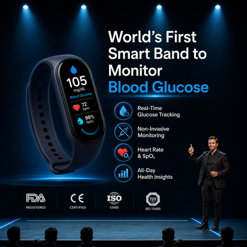 🔥80% OFF Launch Offer  🏆 2026 Pryxo™ M9 Non-Invasive Smart Band 📈12 health reports - No-Prick