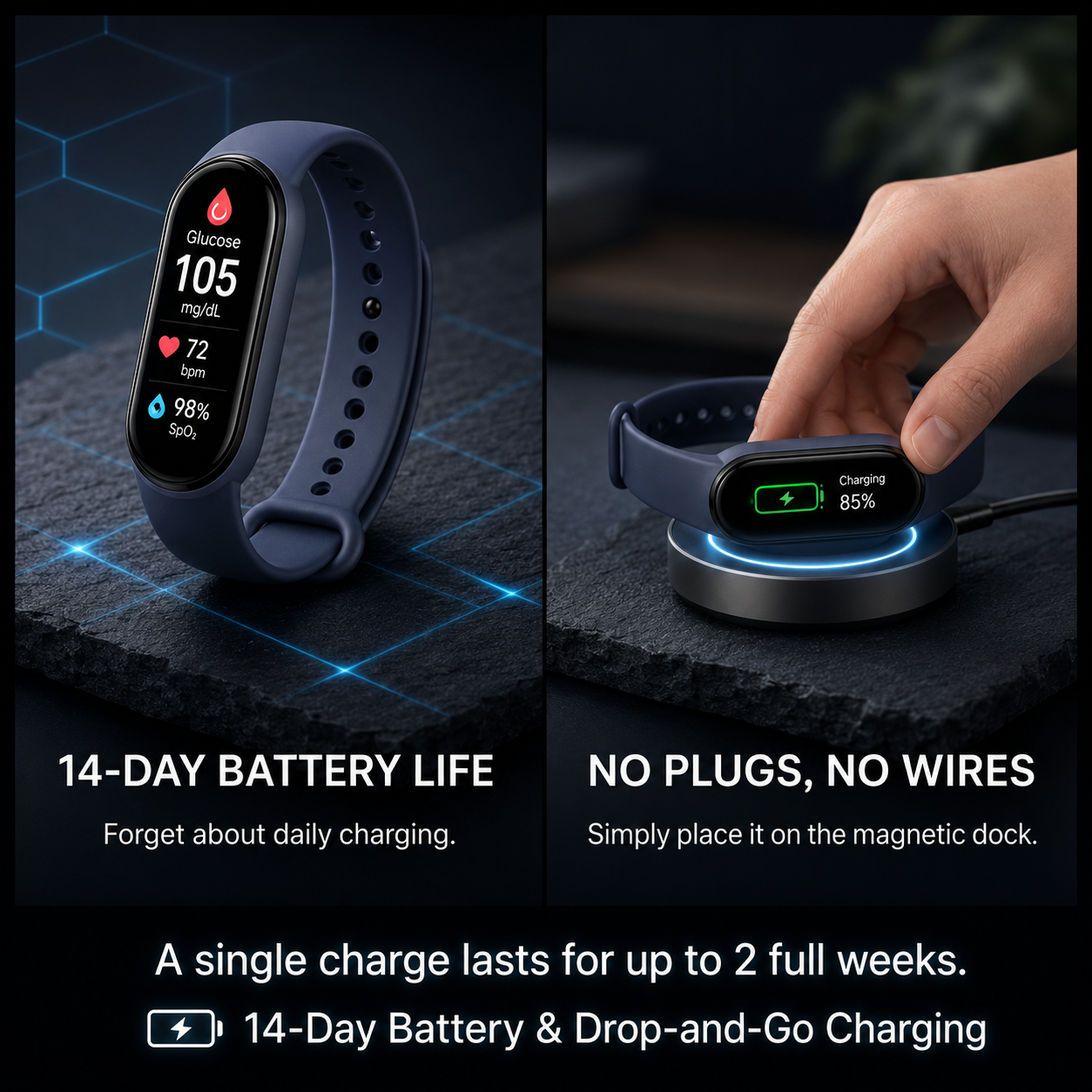 🔥80% OFF Launch Offer  🏆 2026 Pryxo™ M9 Non-Invasive Smart Band 📈12 health reports - No-Prick